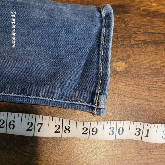 Parker Smith Jeans 28 Skinny Mid Rise Stretch Medium Wash Denim Made In the USA - Picture 10 of 13
